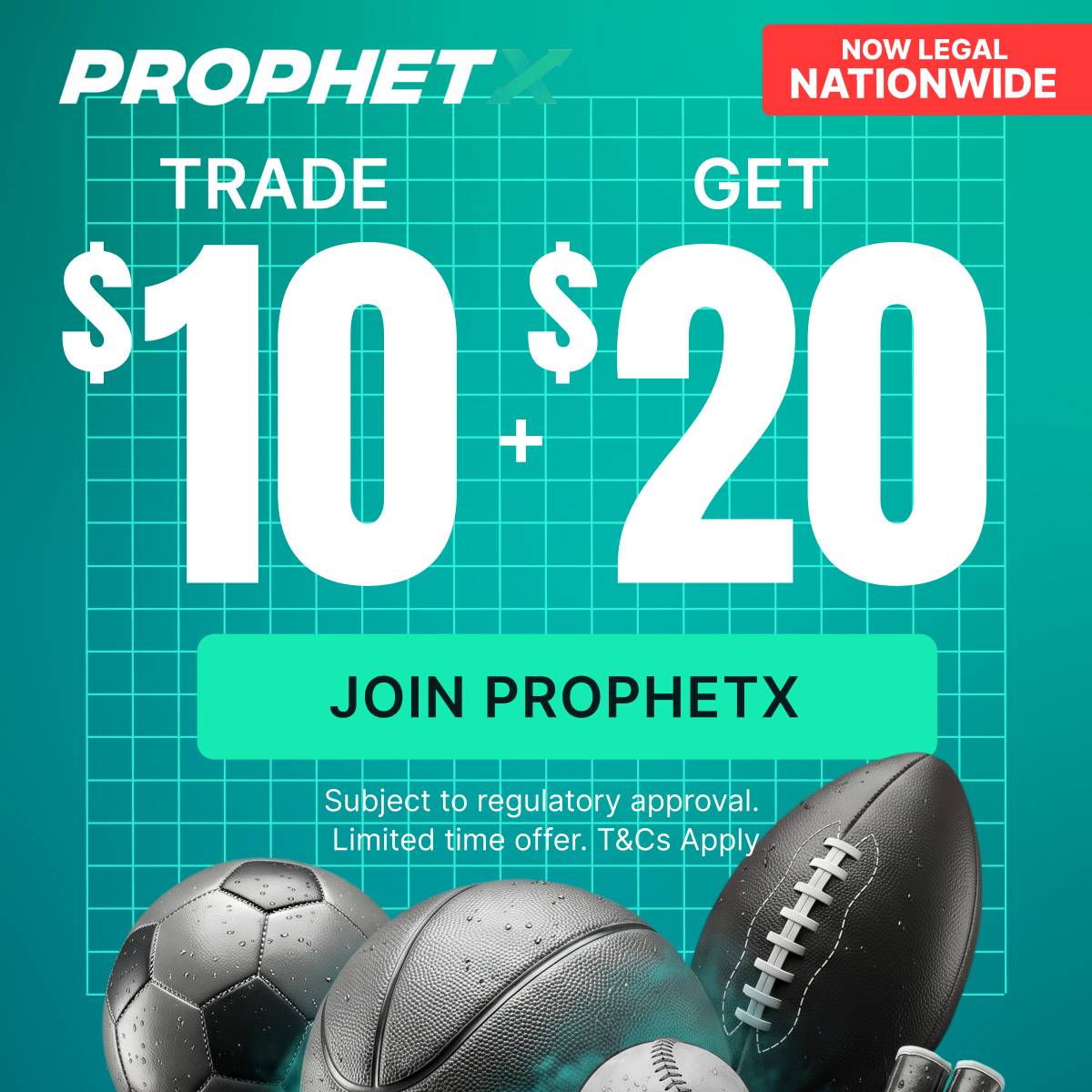 ProphetX promo: trade $50 and earn $75 with code CAPREDICTS.